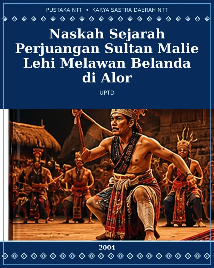 Sampul Naskah Sejarah Perjuangan Sultan Malie Lehi Melawan Belanda di Alor
